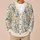 Vintage Blue And Blush Floral Garden For Relaxed Everyday Layering And Weekend Wear All-over Print Knitted Cardigan - 6