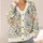 Vintage Blue And Blush Floral Garden For Relaxed Everyday Layering And Weekend Wear All-over Print Knitted Cardigan - 4