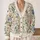 Vintage Blue And Blush Floral Garden For Relaxed Everyday Layering And Weekend Wear All-over Print Knitted Cardigan - 2