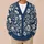 Navy Botanical Blooms For Relaxed Weekend Layering And Everyday Garden Style Lovers All-over Print Knitted Cardigan - 6