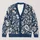 Navy Botanical Blooms For Relaxed Weekend Layering And Everyday Garden Style Lovers All-over Print Knitted Cardigan - 1