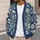 Navy Botanical Blooms For Relaxed Weekend Layering And Everyday Garden Style Lovers All-over Print Knitted Cardigan - 5