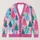 Pastel Christmas Tree Forest for Cozy Holiday Outings and Winter Layering for Women All-over Print Knitted Cardigan - 1