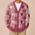 Heart Stripe Motif For Casual Spring Layering, Romantic Everyday Style For Women All-over Print Knitted Cardigan - 6