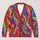 Rainbow Wave Floral Blooms for Colorful Spring Layering and Everyday Women's Style All-over Print Knitted Cardigan - 1
