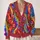 Rainbow Wave Floral Blooms for Colorful Spring Layering and Everyday Women's Style All-over Print Knitted Cardigan - 2