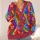Rainbow Wave Floral Blooms for Colorful Spring Layering and Everyday Women's Style All-over Print Knitted Cardigan - 4