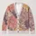 Oversized Wildflower Blooms in Dusty Mauve for Relaxed Everyday Layering Women's Style All-over Print Knitted Cardigan - 1