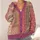 Raspberry Botanical Patchwork Motifs For Relaxed Layering And Everyday Women’s Style All-over Print Knitted Cardigan - 4