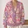 Daisy Floral Waves for Relaxed Everyday Layering, Office Commutes, and Travel Wear All-over Print Knitted Cardigan - 2