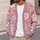 Daisy Floral Waves for Relaxed Everyday Layering, Office Commutes, and Travel Wear All-over Print Knitted Cardigan - 5