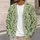 Green Hummingbirds and Wildflower Sprigs for Nature-Loving Everyday Layering Outdoors All-over Print Knitted Cardigan - 5