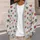 Multicolor Heart Motifs for Cozy Autumn Layering and Casual Everyday Wear for Women All-over Print Knitted Cardigan - 5