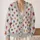 Multicolor Heart Motifs for Cozy Autumn Layering and Casual Everyday Wear for Women All-over Print Knitted Cardigan - 2