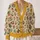Botanical Honeycomb Flowers And Berries For Relaxed Everyday Layering In Women’s Style All-over Print Knitted Cardigan - 2