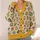 Botanical Honeycomb Flowers And Berries For Relaxed Everyday Layering In Women’s Style All-over Print Knitted Cardigan - 4