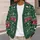 Forest Green Nordic Fair Isle Holiday Layering Style for Cozy Everyday Outfits Women All-over Print Knitted Cardigan - 5