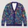 Jewel-Tone Geometric Squares for Colorful Layering and Creative Everyday Wardrobes All-over Print Knitted Cardigan - 1