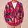 Vibrant Floral Collage Layers for Everyday Elegance and Creative Weekends for Women All-over Print Knitted Cardigan - 6