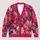 Vibrant Floral Collage Layers for Everyday Elegance and Creative Weekends for Women All-over Print Knitted Cardigan - 1