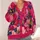 Vibrant Floral Collage Layers for Everyday Elegance and Creative Weekends for Women All-over Print Knitted Cardigan - 4