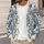 Blue Baroque Florals for Elegant Everyday Layering and Relaxed Weekend City Style All-over Print Knitted Cardigan - 5