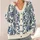 Blue Baroque Florals for Elegant Everyday Layering and Relaxed Weekend City Style All-over Print Knitted Cardigan - 4