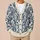Blue Baroque Florals for Elegant Everyday Layering and Relaxed Weekend City Style All-over Print Knitted Cardigan - 6