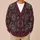 Burgundy Mandala Boho Geometric Layering Style for Casual Fall and Winter Outfits All-over Print Knitted Cardigan - 6