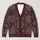 Burgundy Mandala Boho Geometric Layering Style for Casual Fall and Winter Outfits All-over Print Knitted Cardigan - 1