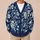 Vintage Navy Floral Motif for Relaxed Weekend Layering and Everyday Women’s Style All-over Print Knitted Cardigan - 6