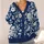 Vintage Navy Floral Motif for Relaxed Weekend Layering and Everyday Women’s Style All-over Print Knitted Cardigan - 4