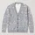 Icy Blue Botanical Leaves For Office Layers And Autumn Weekends For Everyday Women All-over Print Knitted Cardigan - 1