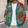 Vibrant Red Poppy Meadow Floral Style For Everyday Layering And Youthful Wardrobes All-over Print Knitted Cardigan - 5