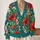 Vibrant Red Poppy Meadow Floral Style For Everyday Layering And Youthful Wardrobes All-over Print Knitted Cardigan - 2
