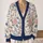 Pastel Butterfly Floral Motifs For Cozy Autumn Layering And Relaxed Weekend Wardrobes All-over Print Knitted Cardigan - 2