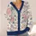 Pastel Butterfly Floral Motifs For Cozy Autumn Layering And Relaxed Weekend Wardrobes All-over Print Knitted Cardigan - 4