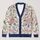 Pastel Butterfly Floral Motifs For Cozy Autumn Layering And Relaxed Weekend Wardrobes All-over Print Knitted Cardigan - 1