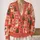 Snowman Christmas Holiday Motifs for Festive Winter Layering and Gift Giving Women All-over Print Knitted Cardigan - 2