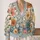 Colorful Daisy Meadow for Effortless Everyday Layering, Women’s Casual Spring Style All-over Print Knitted Cardigan - 2