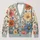 Colorful Daisy Meadow for Effortless Everyday Layering, Women’s Casual Spring Style All-over Print Knitted Cardigan - 1