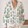 Heart Teacup Puppy, Turquoise Tea Lovers Gift for Cozy Spring and Autumn Everyday Style All-over Print Knitted Cardigan - 2
