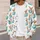 Heart Teacup Puppy, Turquoise Tea Lovers Gift for Cozy Spring and Autumn Everyday Style All-over Print Knitted Cardigan - 5