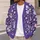 Whimsical Purple Fairy Hearts For Everyday City Layering And Casual Womens Style All-over Print Knitted Cardigan - 5