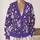 Whimsical Purple Fairy Hearts For Everyday City Layering And Casual Womens Style All-over Print Knitted Cardigan - 2