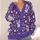 Whimsical Purple Fairy Hearts For Everyday City Layering And Casual Womens Style All-over Print Knitted Cardigan - 4
