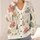 Watercolor Woodland Trees And Wildflowers For Cozy Autumn Walks And Weekend Layering All-over Print Knitted Cardigan - 4
