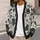 Black Rose Vine Floral Motif for Elegant Everyday Layering and Evening Wear for Women All-over Print Knitted Cardigan - 5