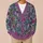 Multicolor Wildflower Blooms For Cozy Autumn Layering And Relaxed Weekend Style Looks All-over Print Knitted Cardigan - 6