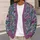 Multicolor Wildflower Blooms For Cozy Autumn Layering And Relaxed Weekend Style Looks All-over Print Knitted Cardigan - 5